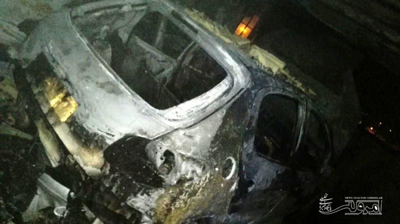 مسکن مهر شهر صحنه دچار آتش سوزی شد + گزارش تصویری