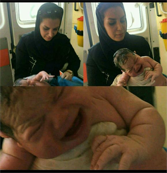  تولد نوزاد سالم در آمبولانس مرکز فوریت های پزشکی میانراهان + تصویر