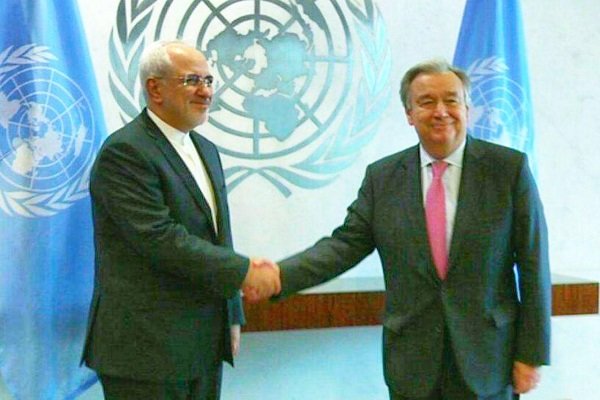 «ظریف» با «دبیرکل سازمان ملل» دیدار کرد