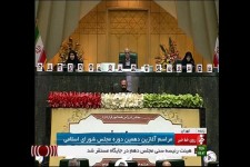 مراسم افتتاحیه مجلس دهم با حضور مقامات کشوری و لشگری آغاز شد