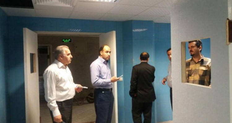  معاونت توسعه مدیریت و منابع دانشگاه علوم پزشکی کرمانشاه از بیمارستان در حال احداث معاون صحنه بازدید کرد