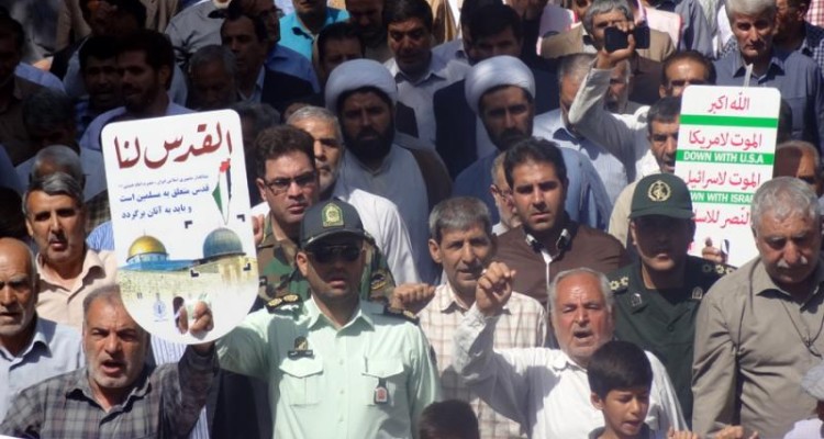 راهپیمایی روز قدس در شهرستان صحنه برگزار شد
