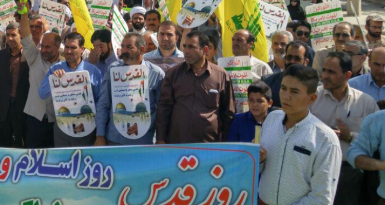  راهپیمایی روز قدس در بخش دینور برگزار شد