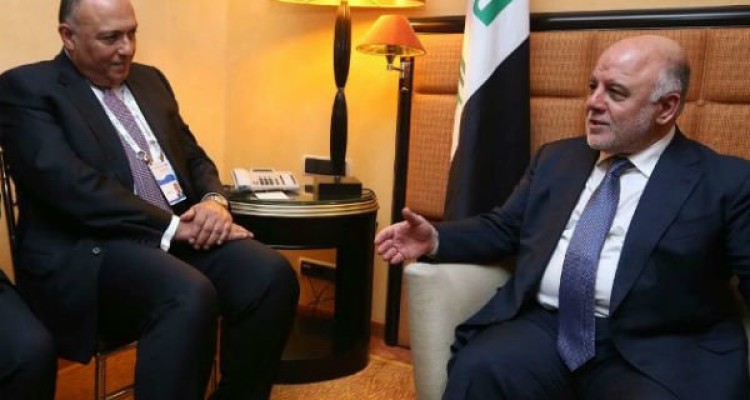 دیدار وزیر خارجه مصر با نخست‌وزیر عراق