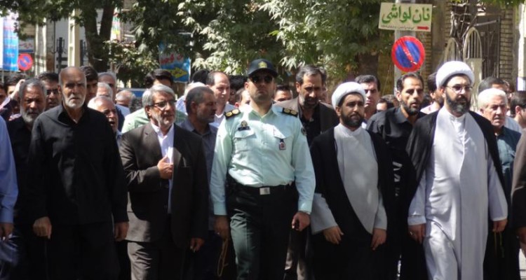 راهپیمایی محکومیت جنایات آل‌سعود و آل‌خلیفه در فاجعه منا در صحنه برگزار شد