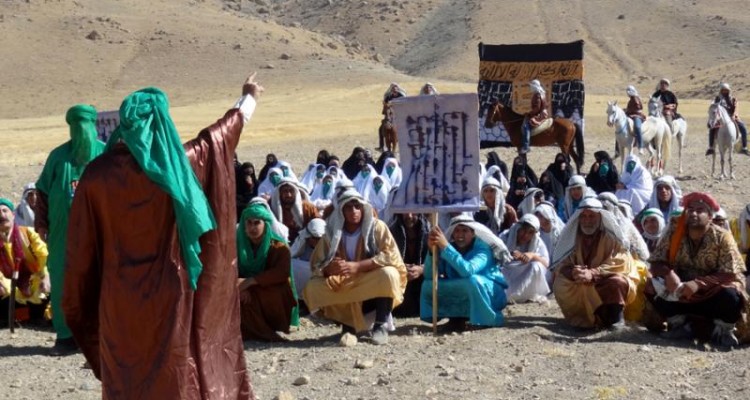  واقعه غدیر خم در شهرستان صحنه بازسازی شد + گزارش تصویری