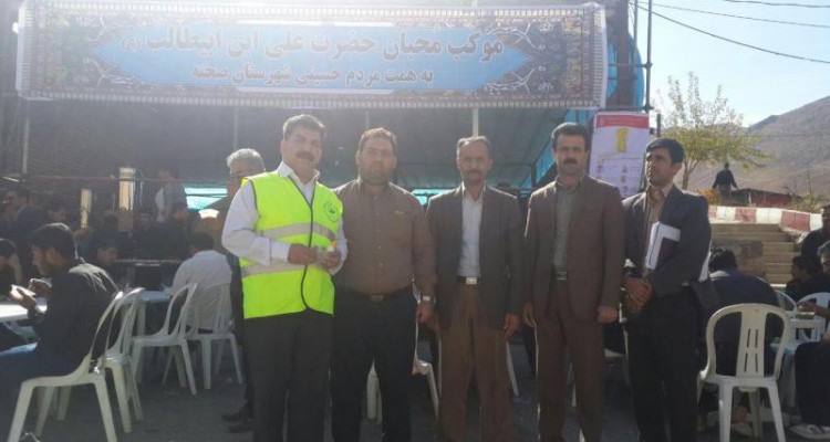 جمعی از کارشناسان و مسئولین ادارات صحنه از موکب این شهرستان بازدید کردند