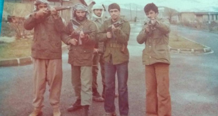 جمعی از رزمندگان شهرستان صحنه