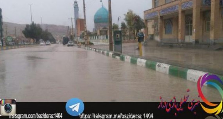 	بارش شدید باران و آبگرفتگی خیابان ها و معابر در سرپل ذهاب 