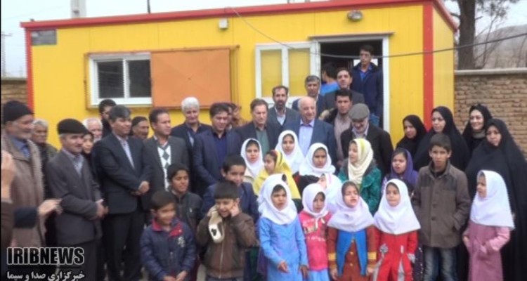  مدرسه 2 کلاسه روستای هاشم آباد شهرستان صحنه کلنگ زنی شد