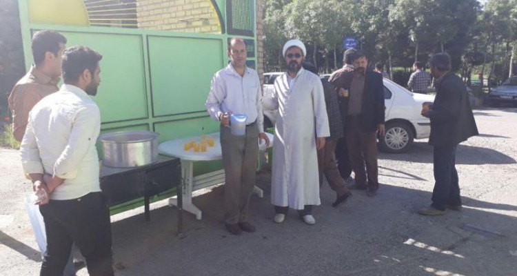 برپایی ایستگاه صلواتی به مناسبت ایام شعبانیه