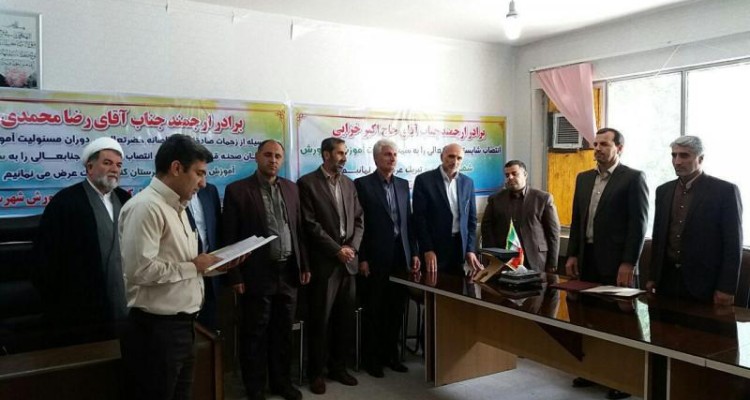 مدیر اداره آموزش و پرورش شهرستان صحنه تودیع و معارفه شد 