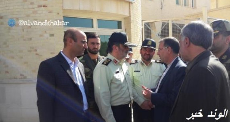 بازدید فرمانده انتظامی کشور از پایانه های مرزی قصرشیرین 