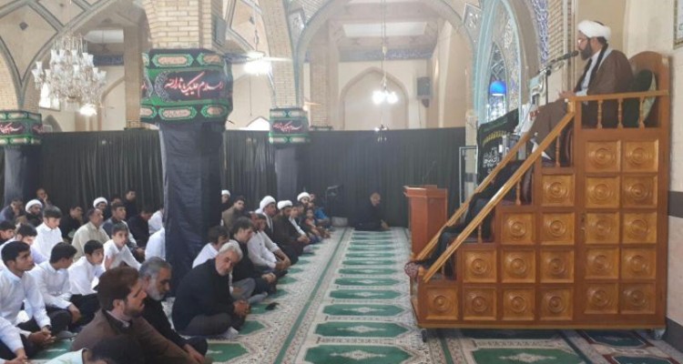 مراسم عزاداری شهادت امام جعفر صادق (ع) در صحنه برگزار شد