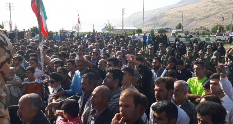  پیکر مطهر 2 شهید گمنام در شهرستان صحنه تشییع و خاکسپاری شد + تصاویر 