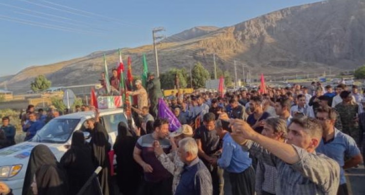  مراسم استقبال از دوشهید گمنام بخش دینور 2