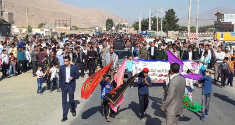  مراسم استقبال از دوشهید گمنام بخش دینور 3