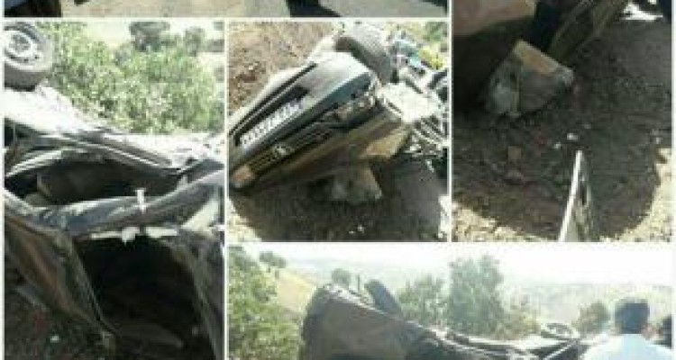 حادثه رانندگی در استان کرمانشاه ۲ فوتی و ۴ مصدوم به‌جا گذاشت 