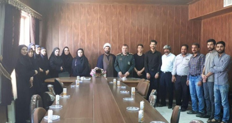 نخبگان صحنه ای با فرمانده سپاه این شهرستان دیدار کردند + تصویر