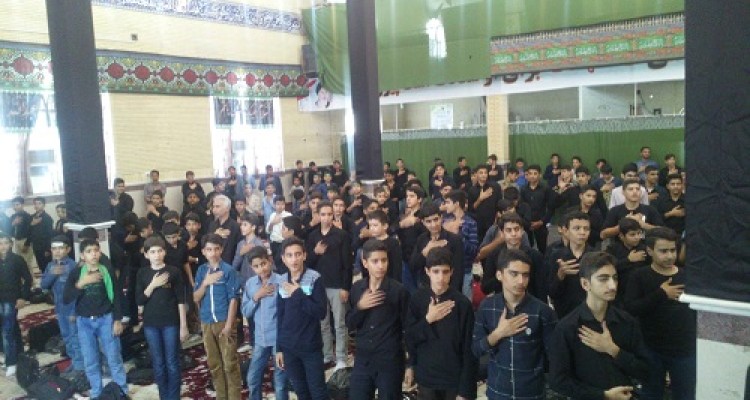 مراسم سوگواری حضرت قاسم ابن الحسن(ع) (احلی من العسل) در شهرستان صحنه برگزار شد