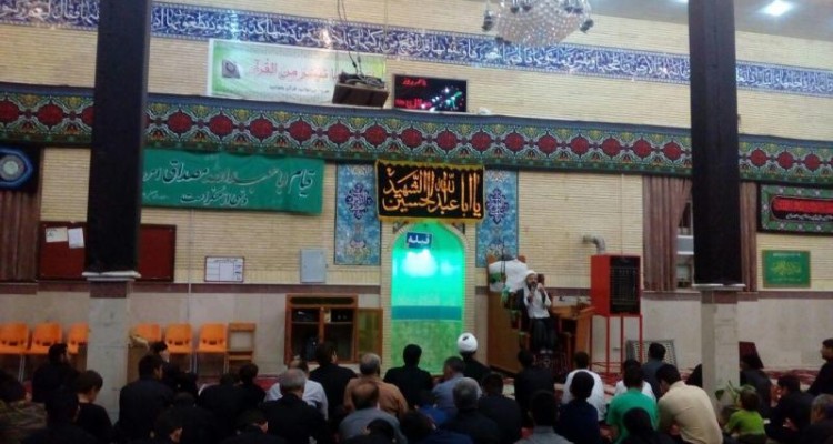  مراسم سوگواری شب سوم شهادت امام حسین (ع) در صحنه برگزار شد