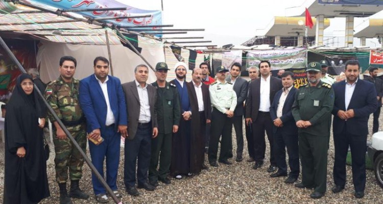جمعی از مسئولین صحنه از موکب های این شهرستان بازدید کردند
