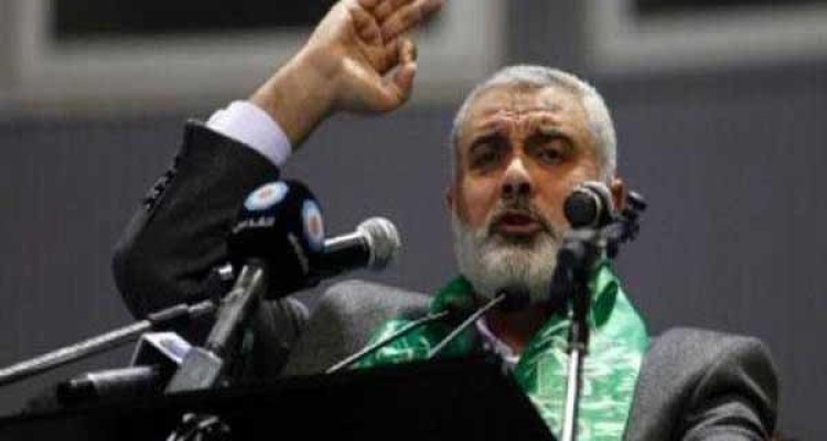 «اسماعیل هنیه» حادثه زلزله در غرب ایران را به روحانی تسلیت گفت