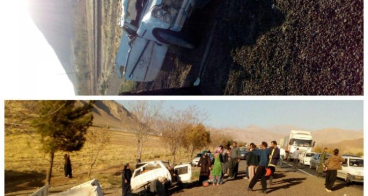 عدم رعایت قوانین راهنمایی و رانندگی در محور صحنه-بیستون حادثه ساز شد+ تصویر