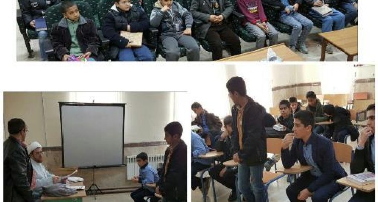 مسابقات قرآن دانش آموزی مقاطع مختلف تحصیلی در صحنه برگزا شد
