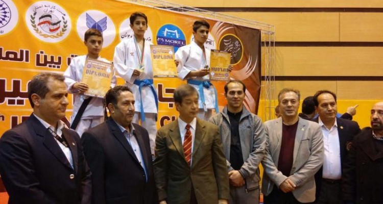 کاراته کا صحنه ای مدال طلای مسابقات بین المللی جام ایران را از آن خود کرد + تصویر