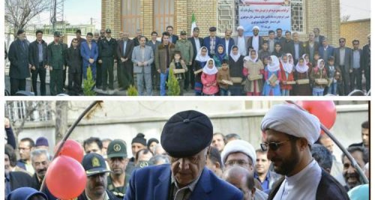 مدرسه دوکلاسه خیر ساز روستای هاشم آباد شهرستان صحنه افتتاح شد + عکس