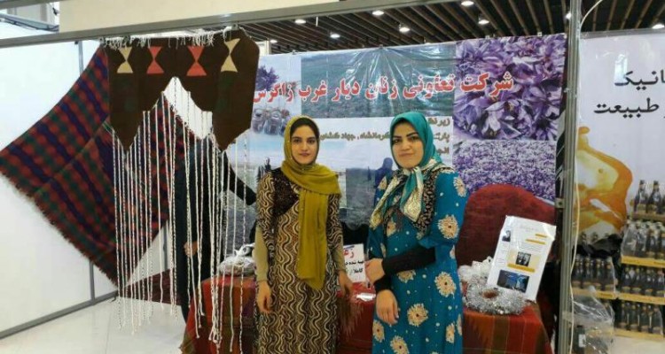 خواهرانی که در روانسر زعفران ارگانیک تولید می کنند 