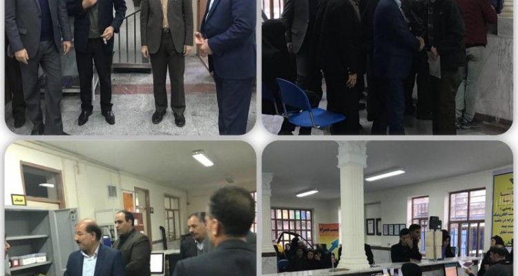 فرماندار شهرستان صحنه از اداره پست این شهرستان بازدید کرد