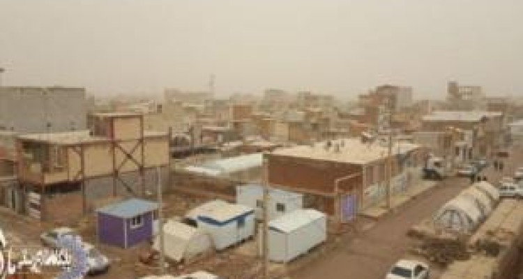 ورود گردوغبار به آسمان سرپل ذهاب/دید افقی به کمتر از یک هزار متر کاهش یافت 