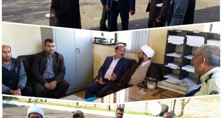 امام جمعه و فرماندار شهرستان صحنه از پاسگاه انتظامی حر بازدید کردند