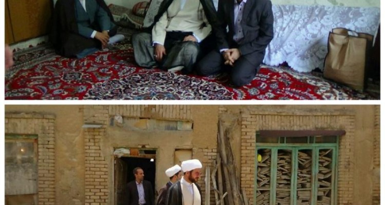 امام جمعه و مسولین شهرستان صحنه از منازل مددجویان تحت حمایت کمیته امداد بازدید کردند