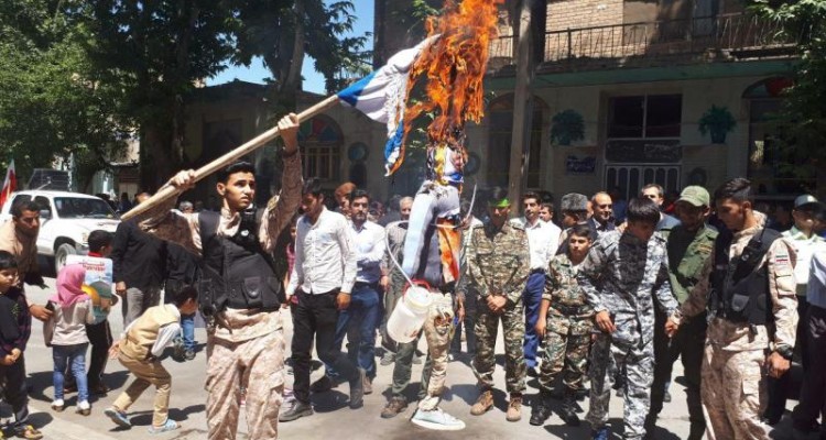 راهپیمایی باشکوه روزقدس در صحنه برگزار شد / طنین شعار مرگ بر آمریکا در شهر