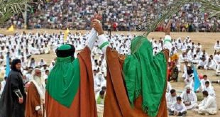 بازسازی واقعه غدیر در ۸ شهرستان استان کرمانشاه 