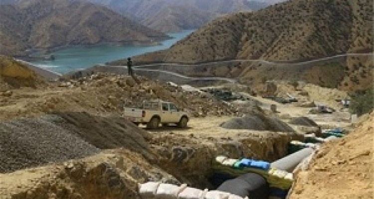 بازدید از روند اجرای پروژه شبکه آبیاری پاسار هرسین انجام گرفت