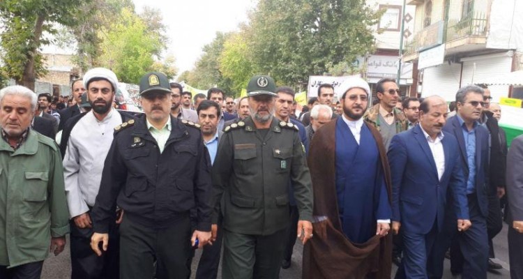 راهپیمایی باشکوه 13 آبان در صحنه برگزار شد 