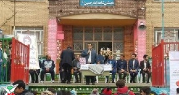 بزرگداشت 9 شهید دانش آموز شهرستان صحنه برگزار شد