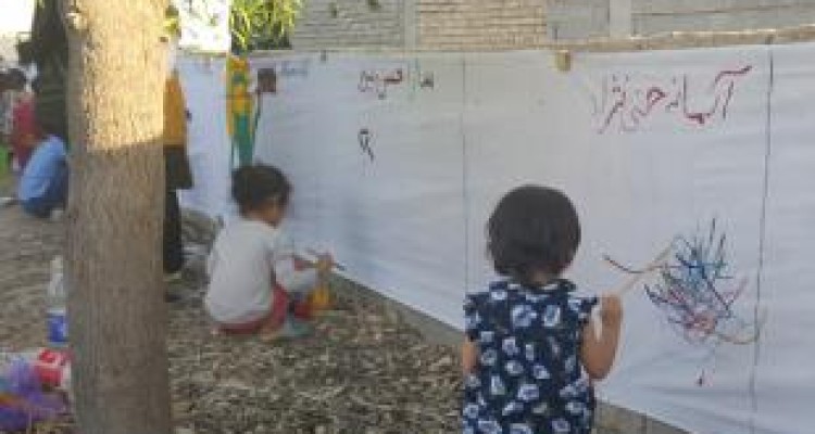  نقاشی کودکان حاشیه‌نشین کرمانشاه به نمایش گذاشته می‌شود 