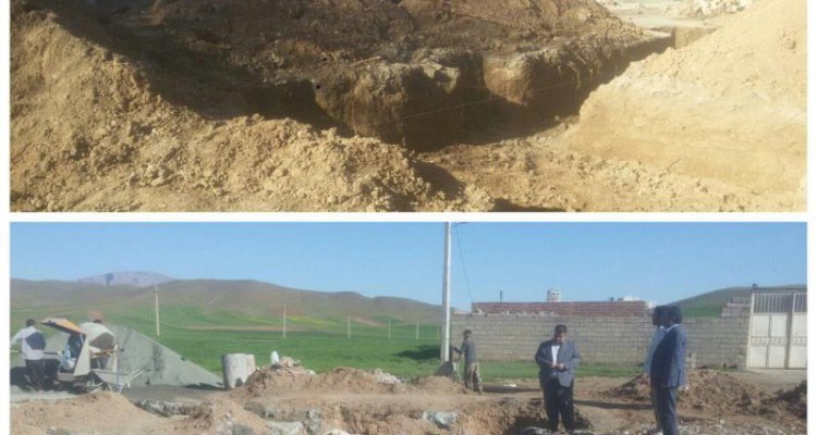  مدیر آموزش و پرورش صحنه از روند ساخت مدارس خیر ساز ارگنه سفلی و گاودانه گدار دیدار کرد