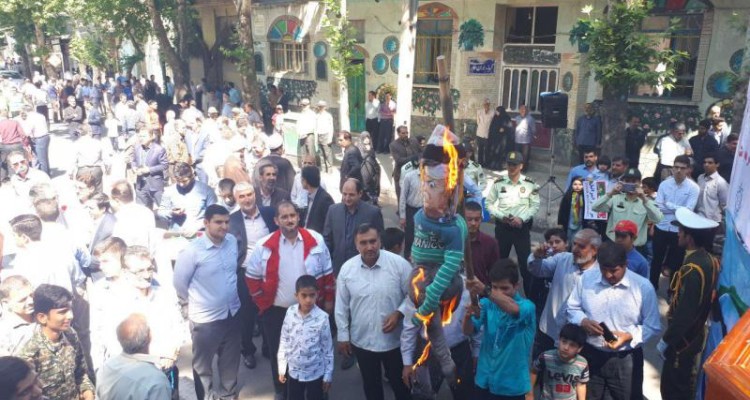 راهپیمایی روز جهانی قدس با شکوه خاصی در صحنه برگزار شد + گزارش تصویری