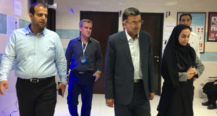 فرماندار شهرستان صحنه از بیمارستان دکتر معاون بازدید کرد