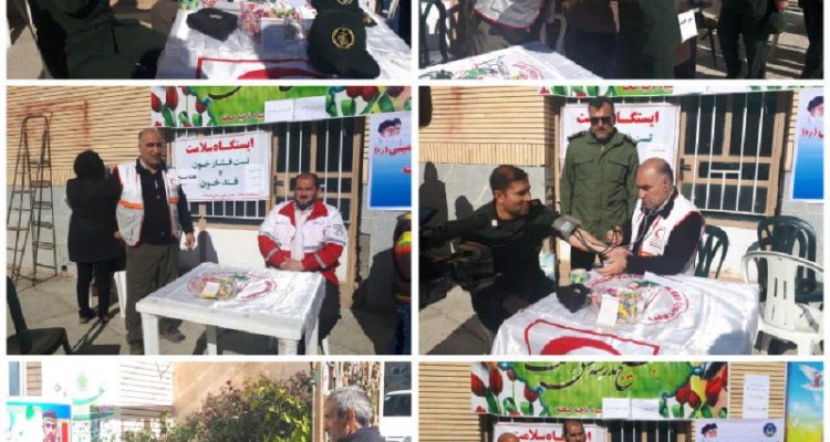 بیش از 400 نفر از خدمات ایستگاه سلامت جمعیت هلال احمر صحنه بهره مند شدند + تصویر