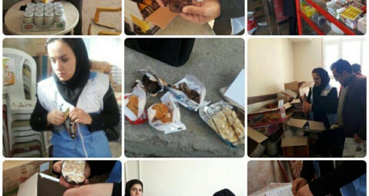 بازدید از مراکز توزیع مواد غذایی سطح شهرستان صحنه در خصوص کیک های آلوده انجام شد