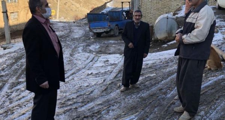 ساخت مسجد روستای سنگ سفید بخش دینور پیشرفت خوبی دارد + تصویر