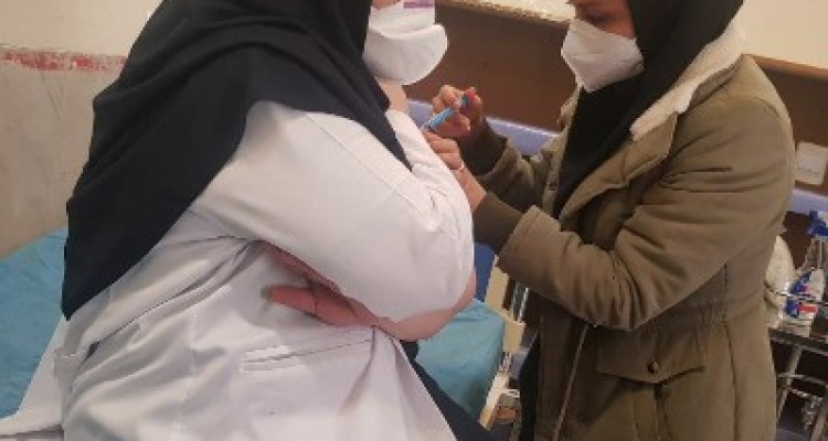 50 دوز واکسن کرونا به کادر درمان صحنه تزریق شد