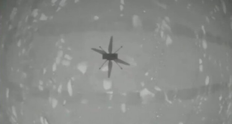 هلی‌کوپتر نبوغ بر فراز مریخ پرواز کرد